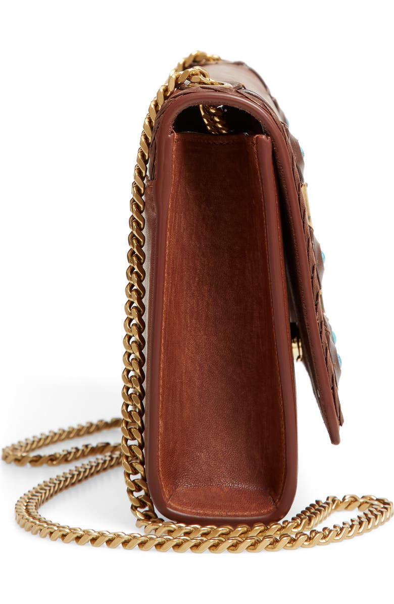 Saint Laurent Medium Kate Studded Leather Crossbody Bag, Alternate, color,