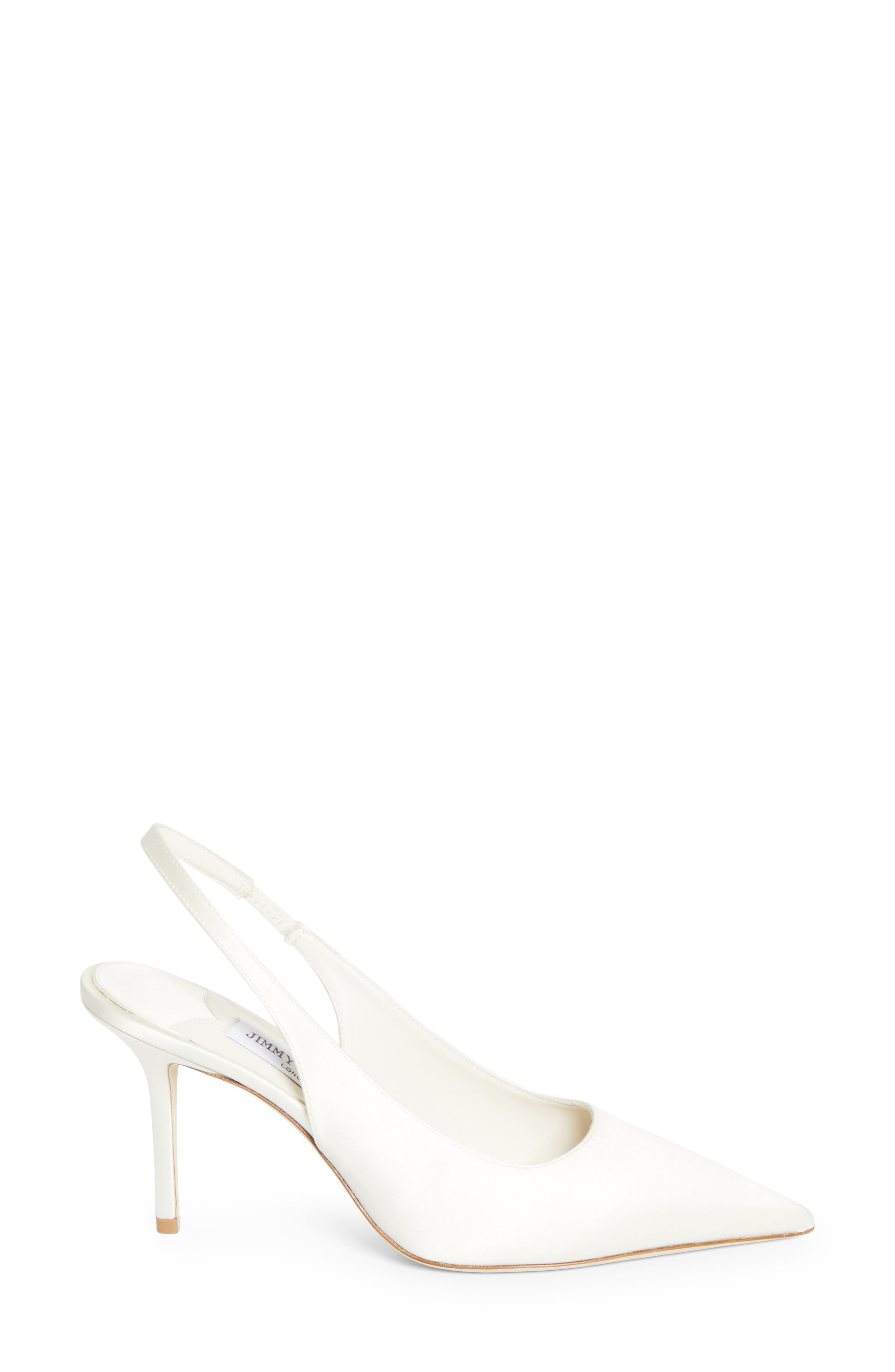 Jimmy Choo Love Pointed Toe Slingback Pump, Alternate, color, Ivory