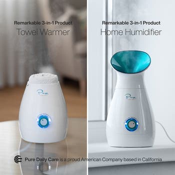 NanoSteamer Large 3-in-1 Ionic Facial Steamer with Bonus 5-Piece Stainless Steel Skin Kit