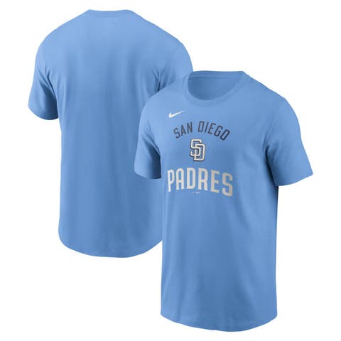 Men's Nike Light Blue San Diego Padres Early Innings Stack T-Shirt