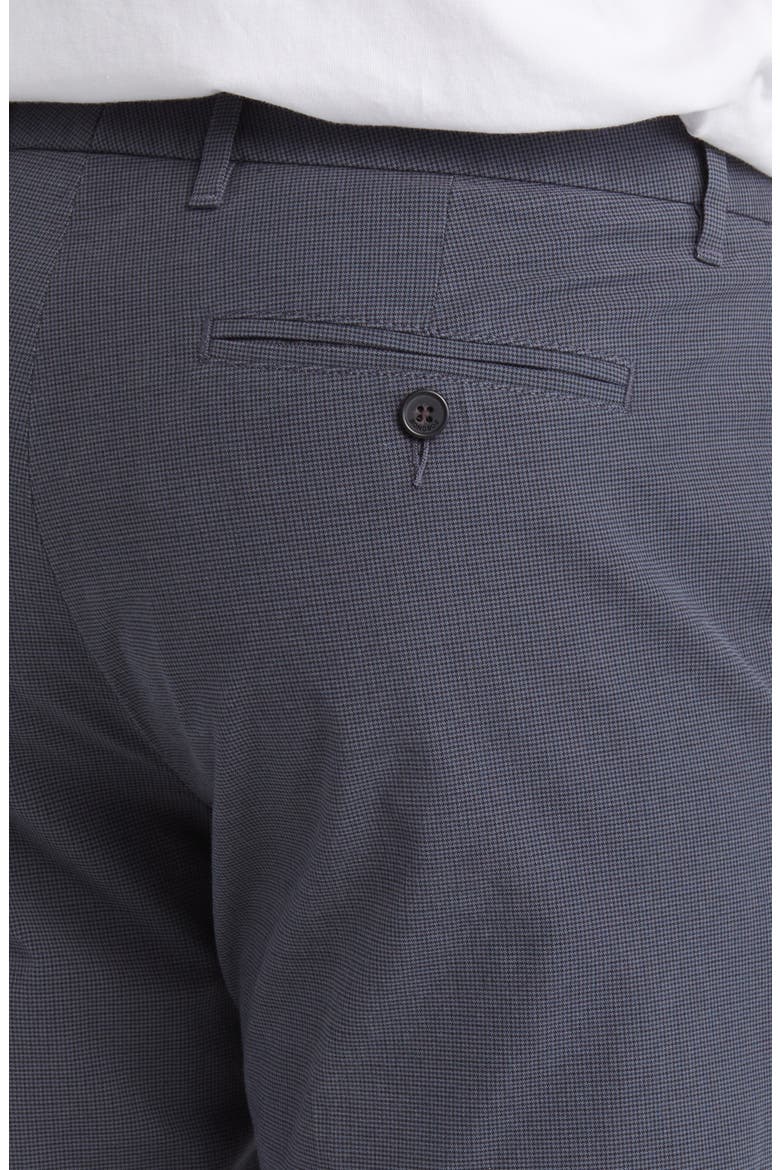 Weekday Warrior Stretch Cotton Dress Pants, Alternate, color, NAVY/ BLACK HOUNDSTOOTH