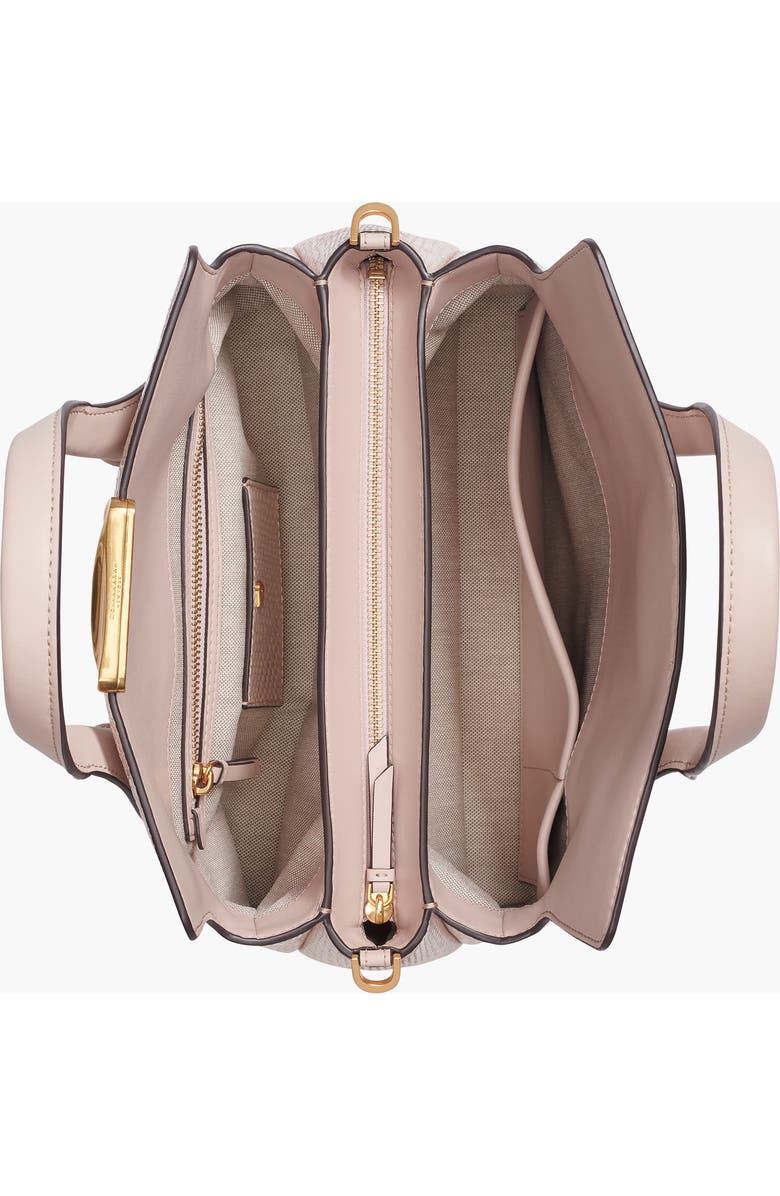 Donna Karan New York Amagansett Snake Satchel, Alternate, color, Snow Petal