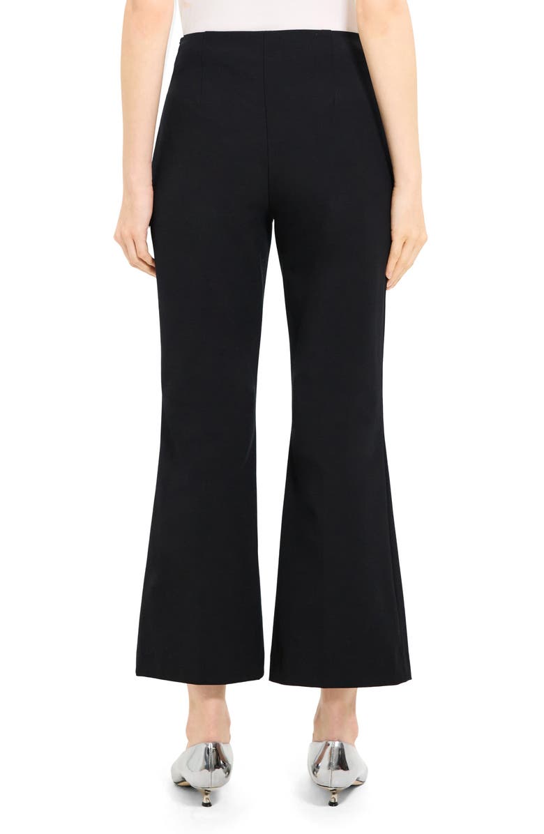 Theory Tailored Flare Crop Pants, Alternate, color,