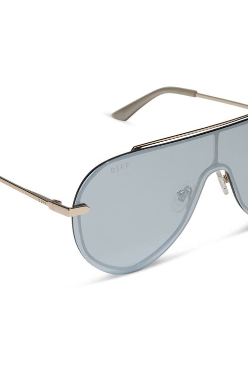 DIFF DIFF IMANI 139MM GRADIENT SHIELD SUNGLASSES 