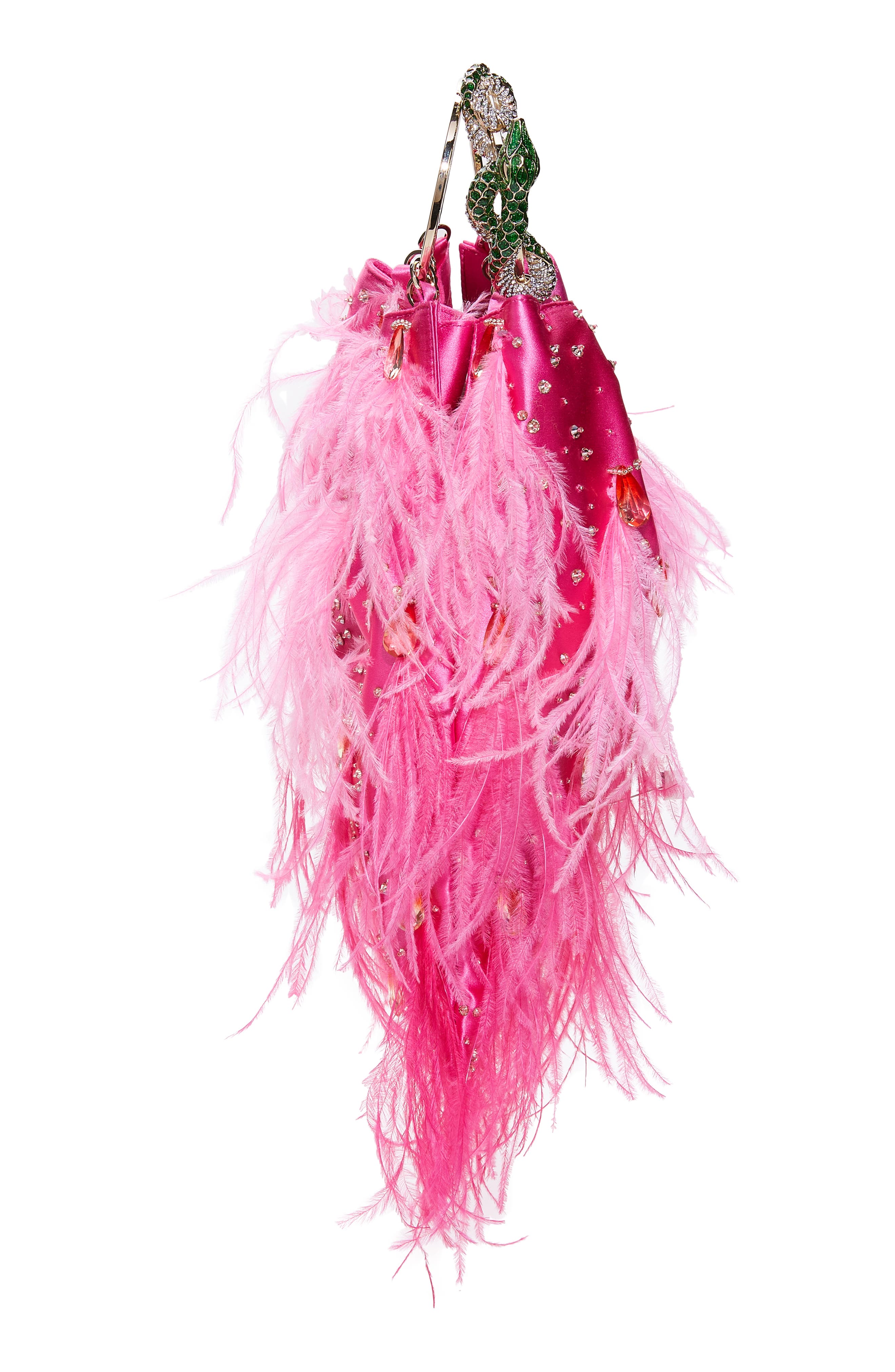 Valentino Garavani Divine Satin Clutch, Alternate, color, 