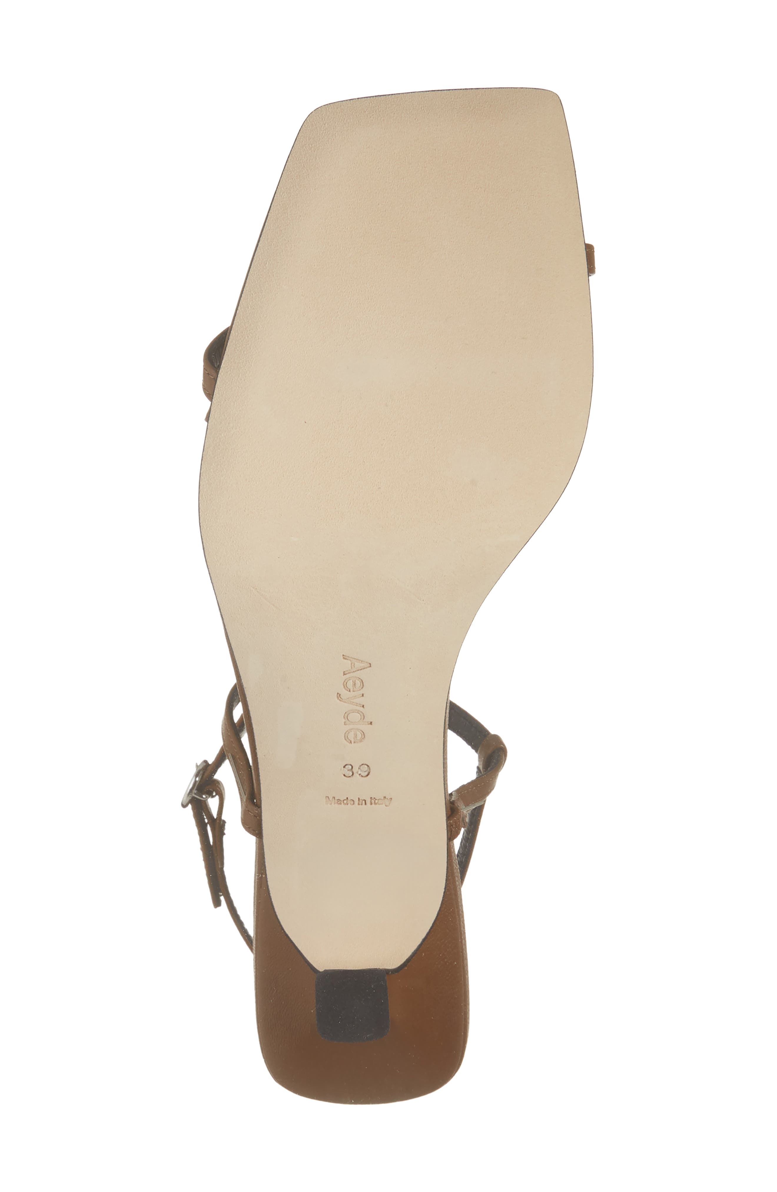 aeyde Elise Sandal, Alternate, color, Tobacco