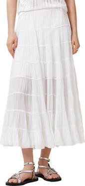 AllSaints Eva Tiered Midi Skirt