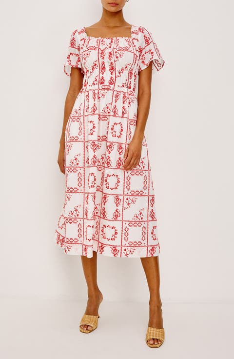 Nanette Print Midi Dress