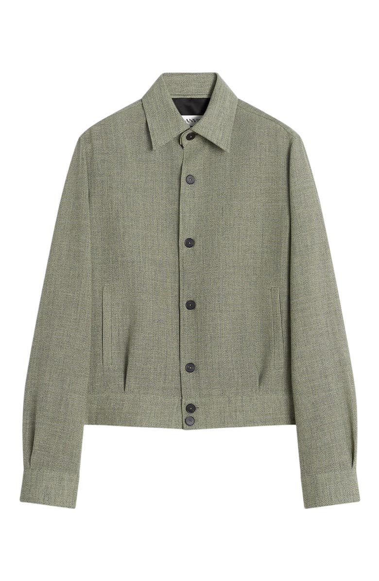 Lanvin UNISEX SHORT WOOL OVERSHIRT, Alternate, color, 