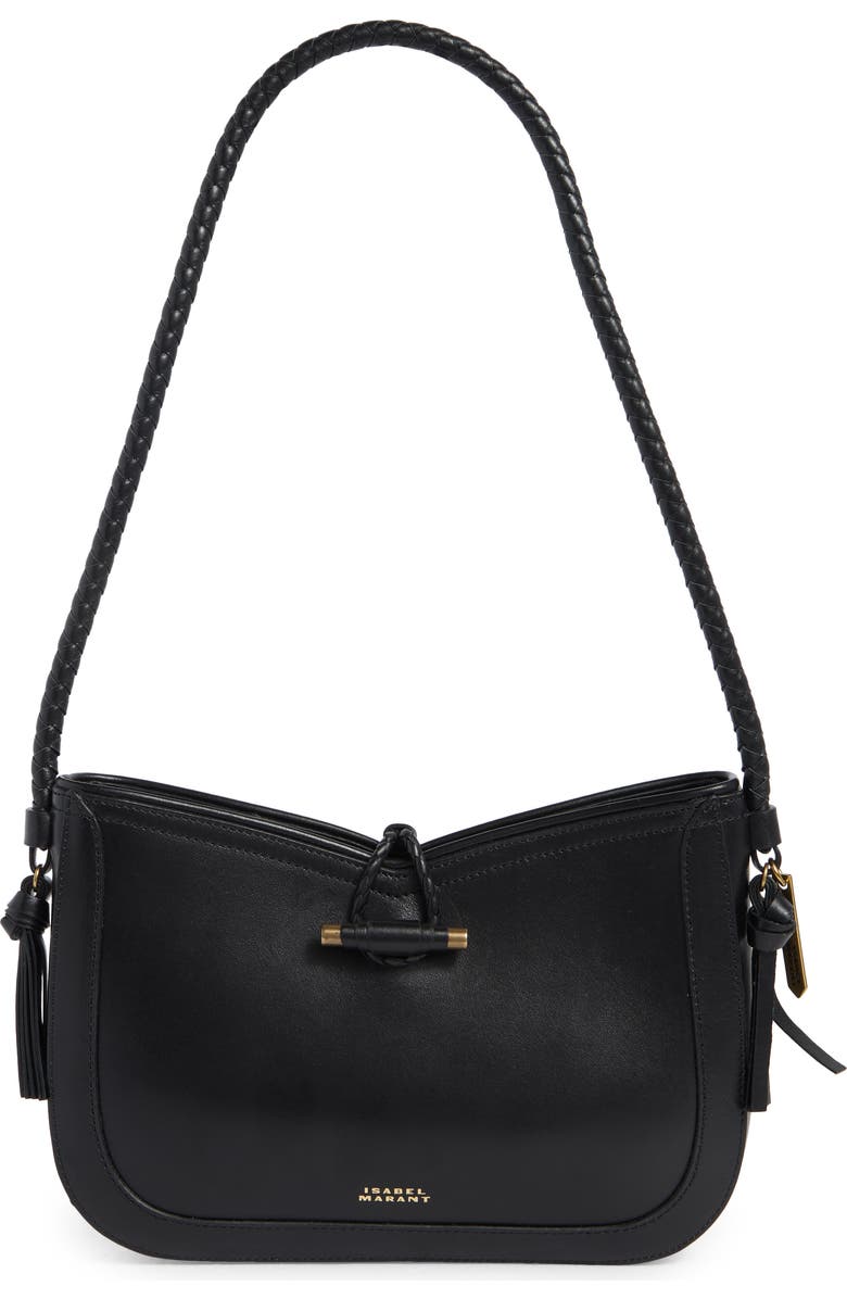 Isabel Marant Vigo Calfskin Leather Baguette Shoulder Bag, Main, color,