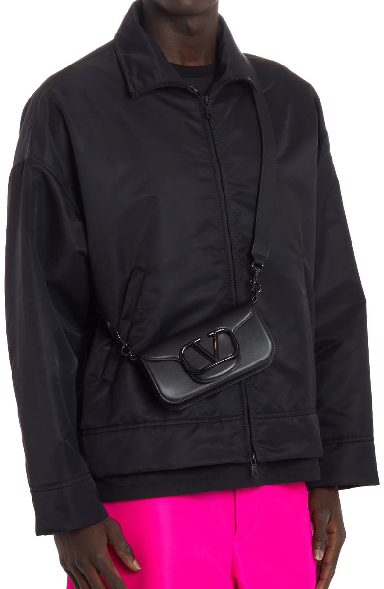 Valentino Garavani VLOGO Leather Camera Crossbody Bag, Alternate, color,