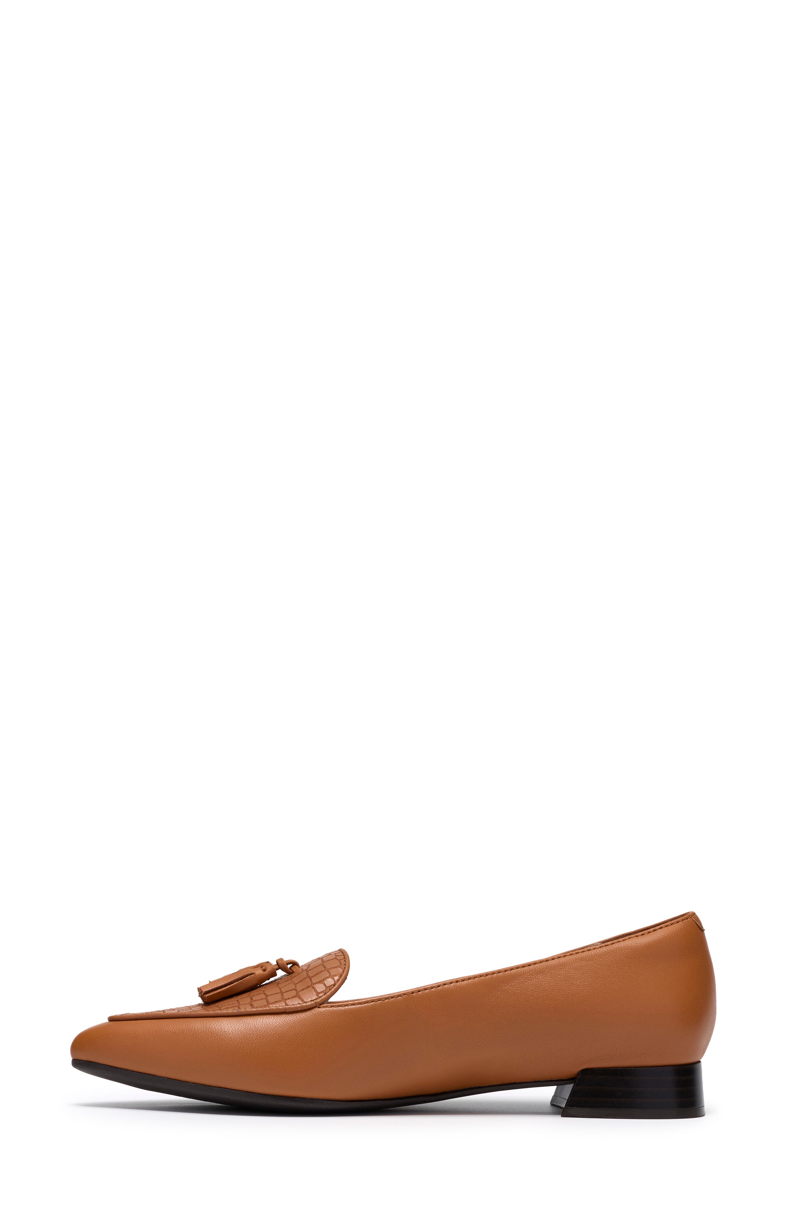Natalyn Quartz Croc Embossed Loafer, Alternate, color, TAN CROC