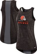 Nike Women's Nike Brown Cleveland Browns High Neck Performance Tank Top