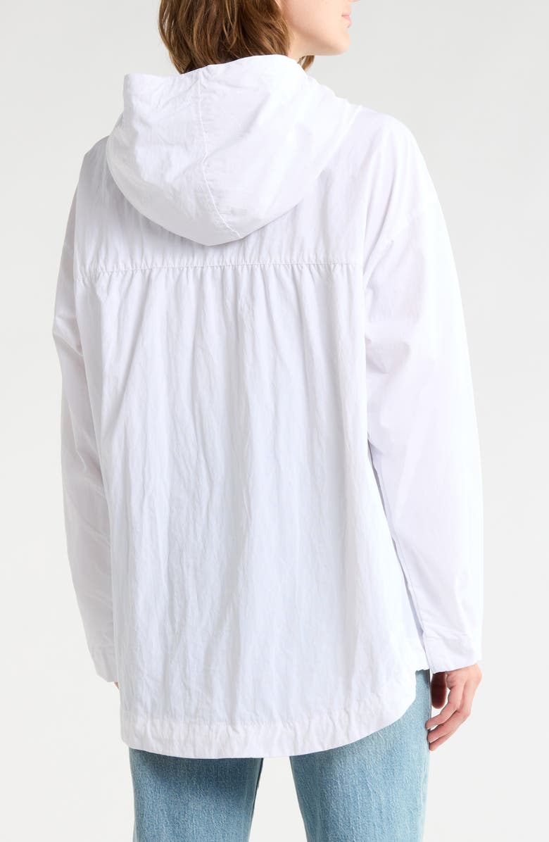 Bernardo Waterproof Rain Coat, Alternate, color, Pure White