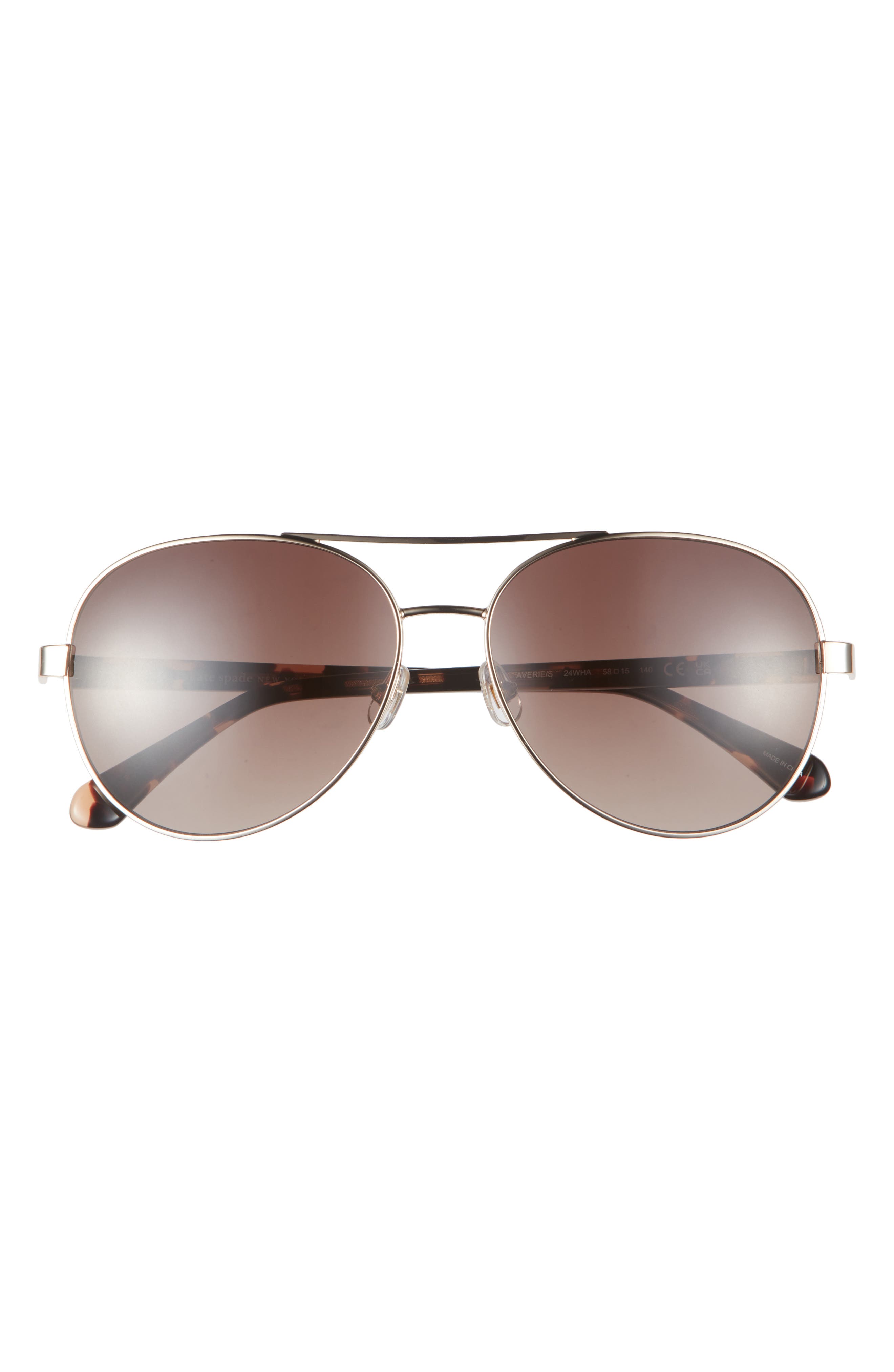 averie 58mm gradient aviator sunglasses