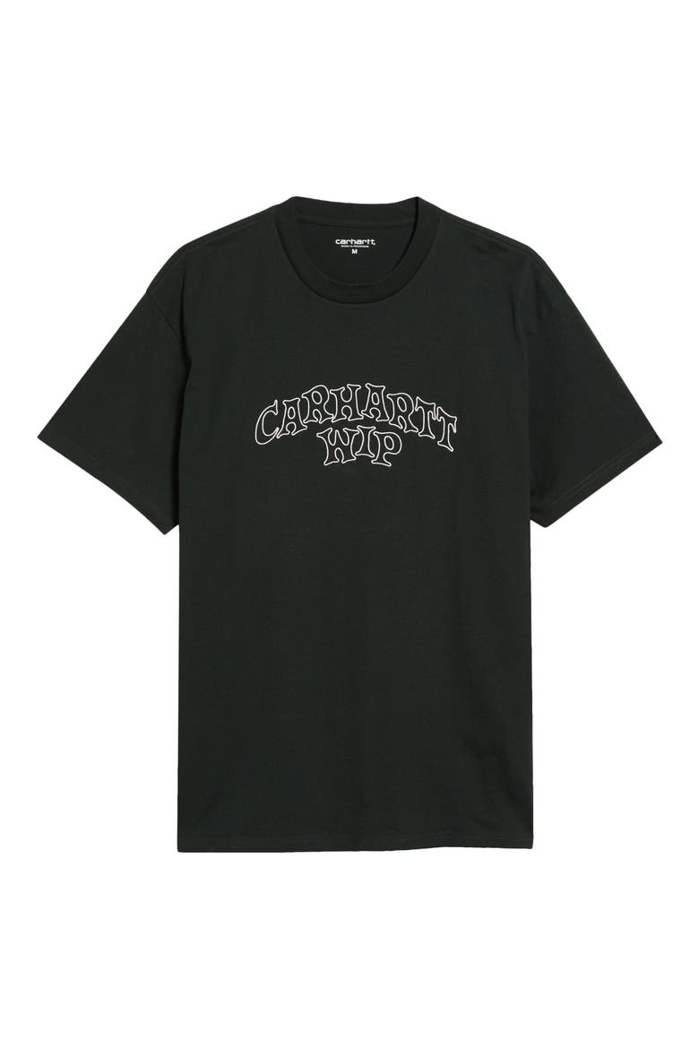 Limn Script Graphic T-Shirt, Main, color, RAVEN