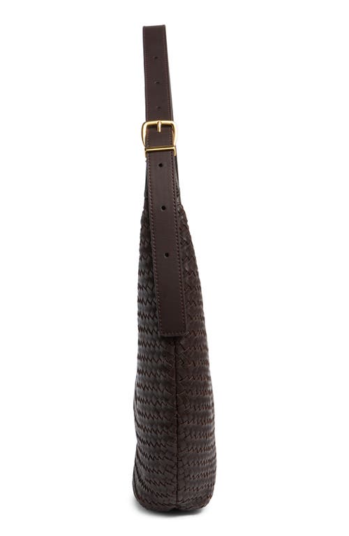 Madewell Essential Curve Shoulder Bag In Coffee Bean