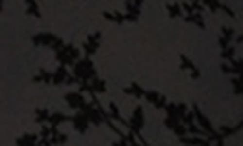 Allsaints Rylee Flock Print Long Sleeve Catsuit In Black