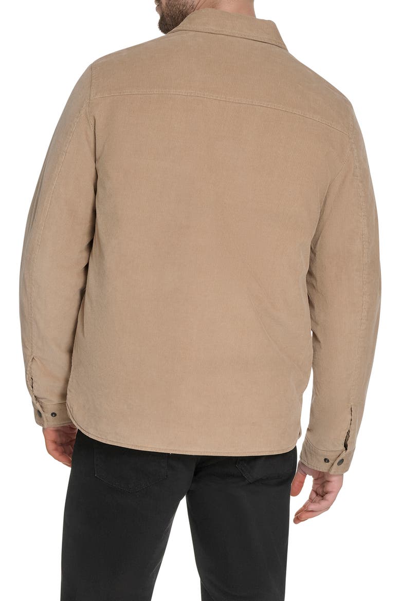 Corduroy Insulated Zip-Up Jacket, Alternate, color, TAN