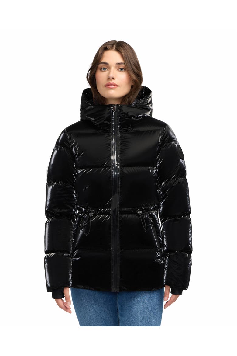 Women's Enola Channel Quilted Mid-Length Puffer, Main, color, Black