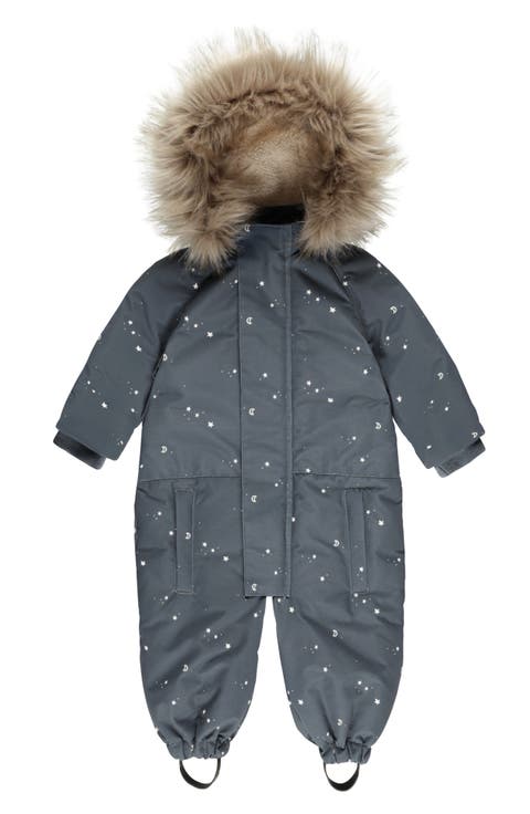 Kids' Ski Faux Fur Hooded Snowsuit (Baby & Toddler)