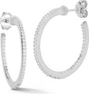 SPHERA MILANO Cubic Zirconia Hoop Earrings