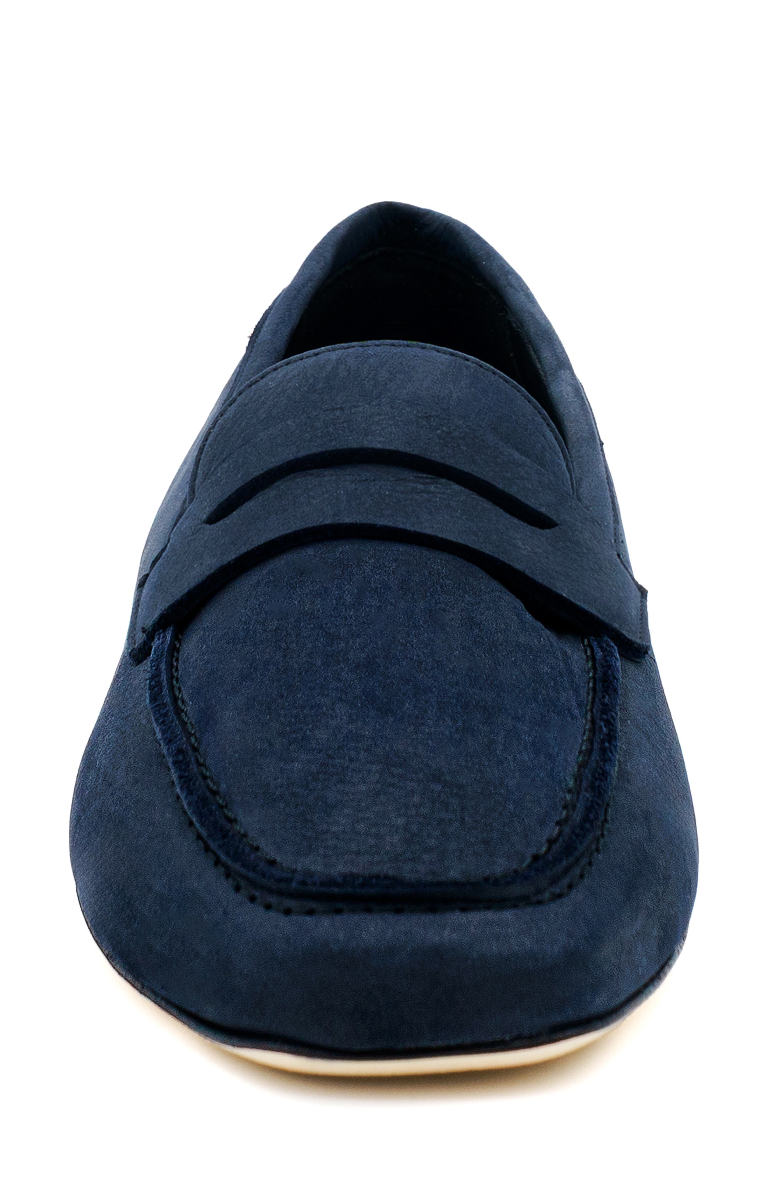 Ganzo Leather Loafer, Alternate, color, NAVY