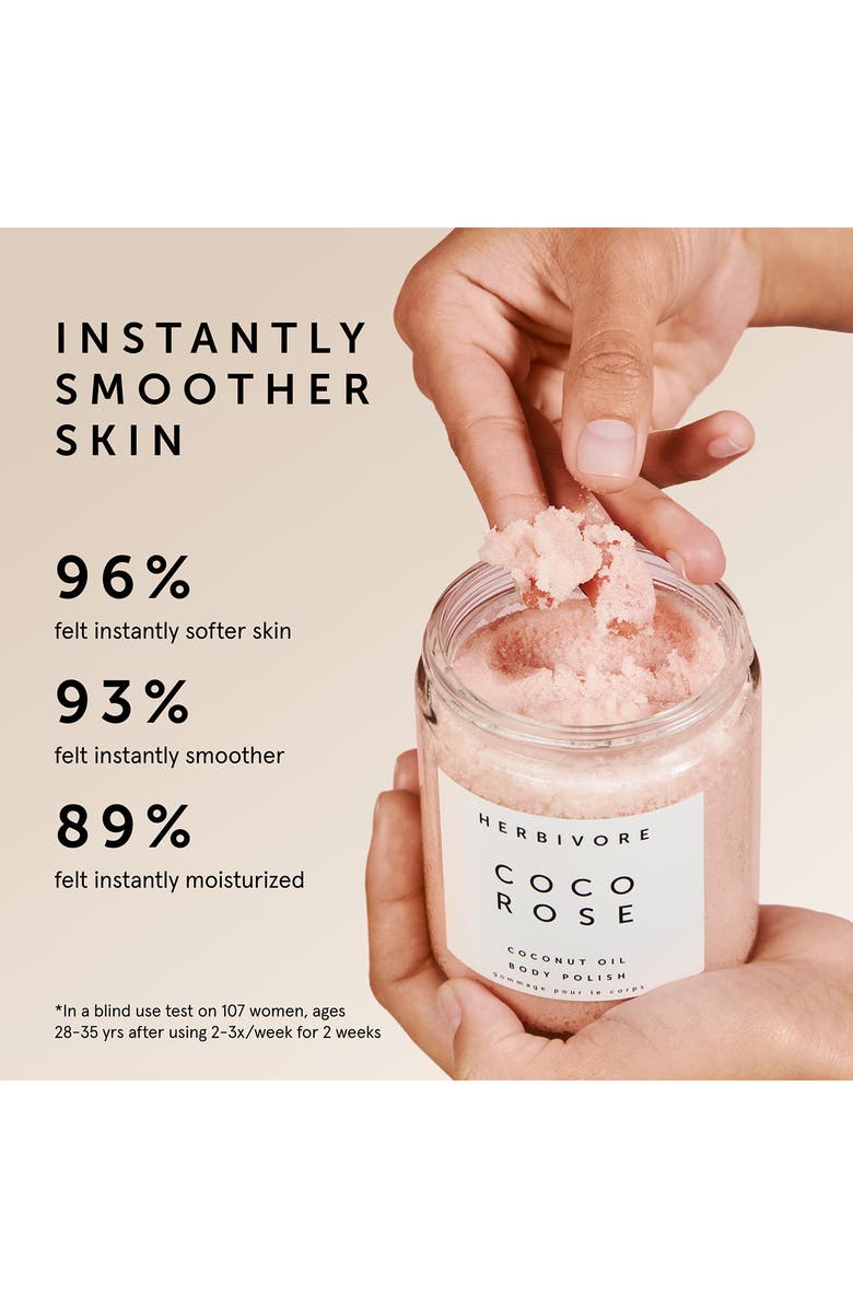 Herbivore Botanicals Coco Rose Body Scrub, Alternate, color,