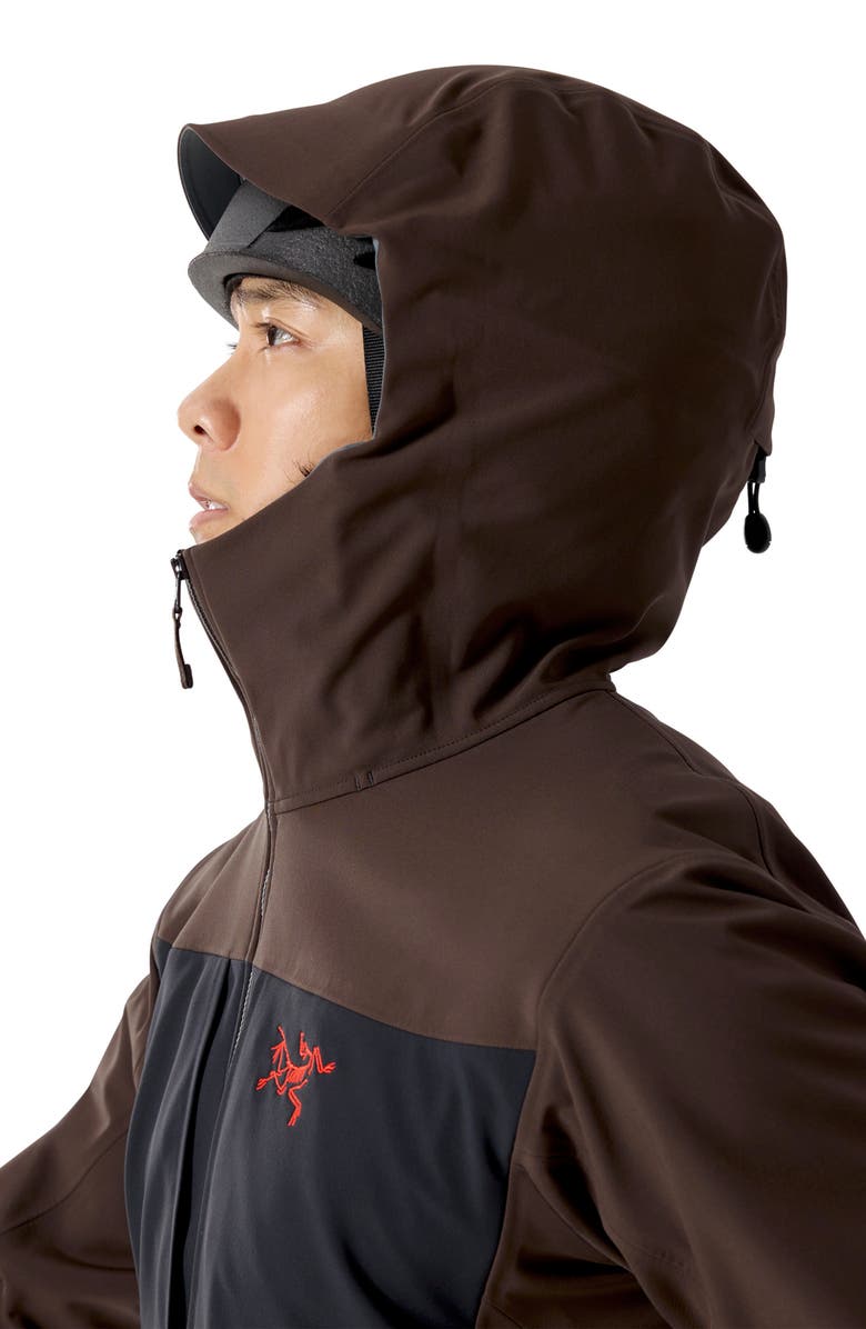 Arc'teryx Gamma MX Hooded Jacket, Alternate, color, Carob/ Black/ Dynasty