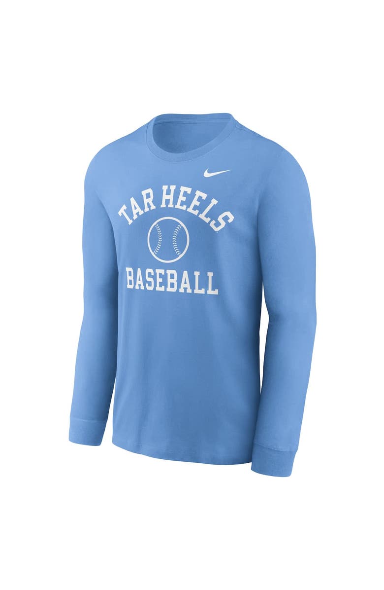Nike Men's Nike Carolina Blue North Carolina Tar Heels Essential Baseball Arch Long Sleeve T-Shirt, Alternate, color, Light Blue