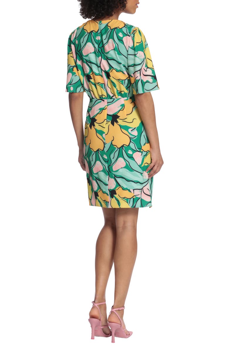 Maggy London Flutter Sleeve Faux Wrap Dress, Alternate, color,