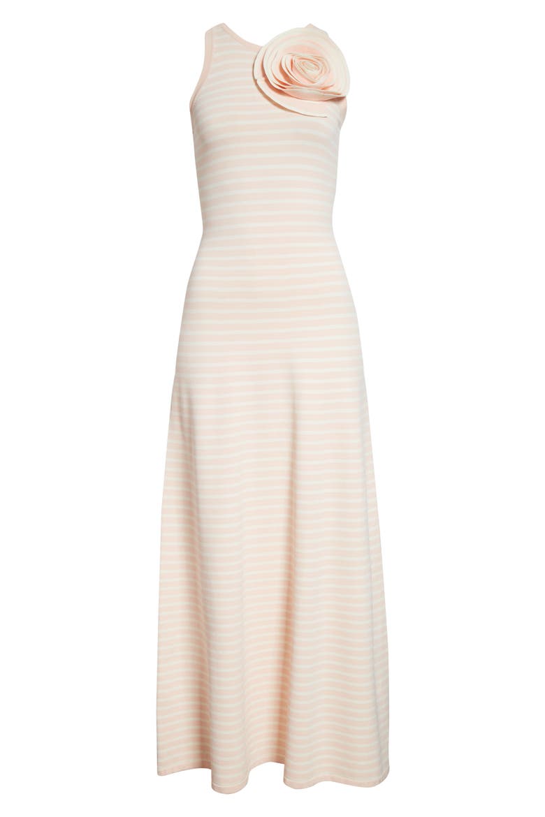 Rose Detail Sleeveless Sweater Dress, Alternate, color, BLUSH MULTI