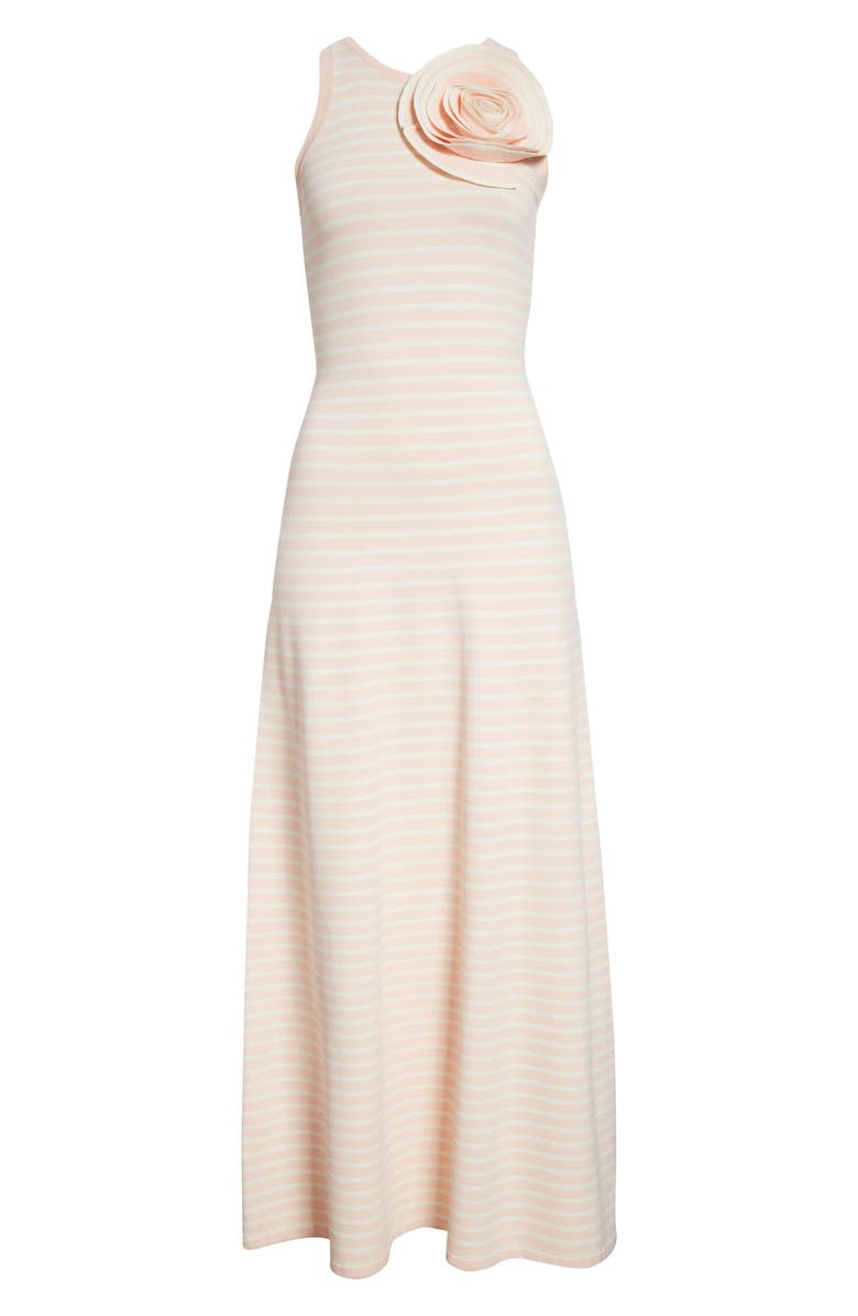 Lela Rose Rose Detail Sleeveless Sweater Dress, Alternate, color, Blush Multi