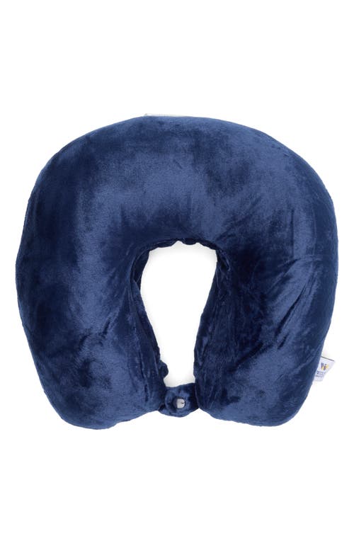 Wolf Essentials Hooded Neck Pillow In Navy