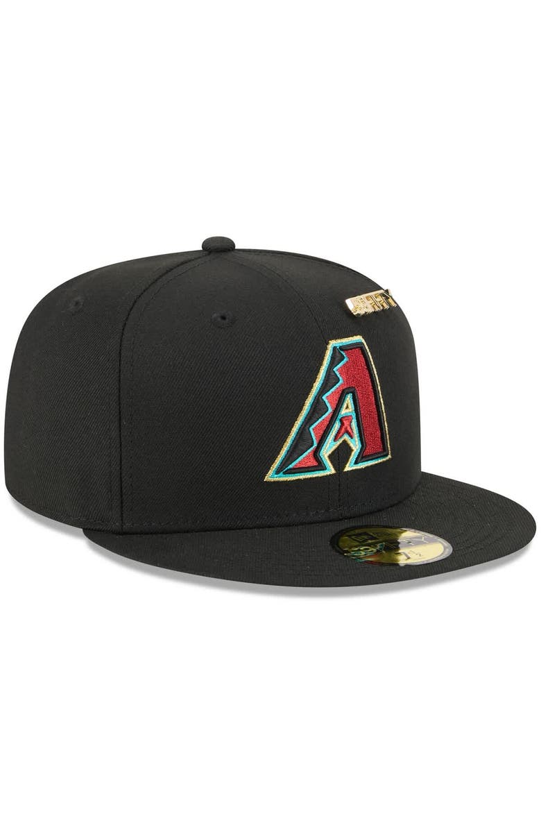 New Era Men's New Era  Black Arizona Diamondbacks 2025 59FIFTY Day 59FIFTY Fitted Hat with Pins, Alternate, color, Black