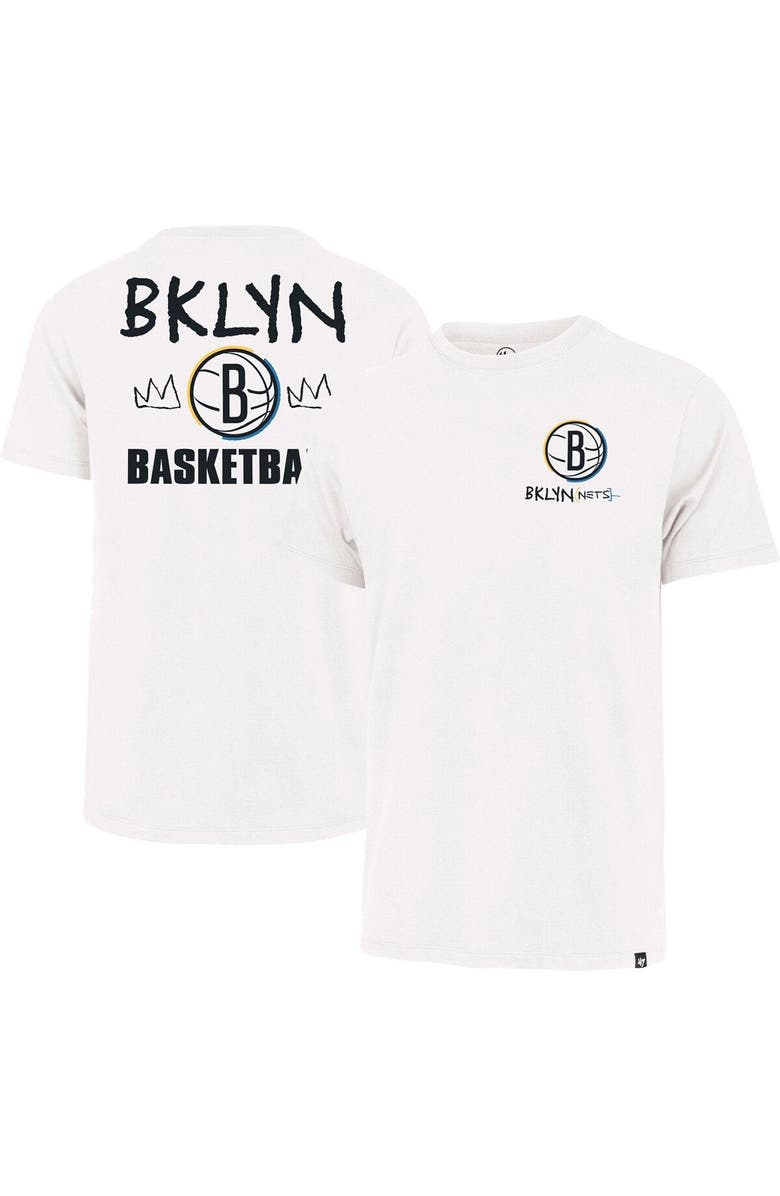 '47 Men's '47  White Brooklyn Nets 2022/23 City Edition Backer Franklin T-Shirt, Main, color, 
