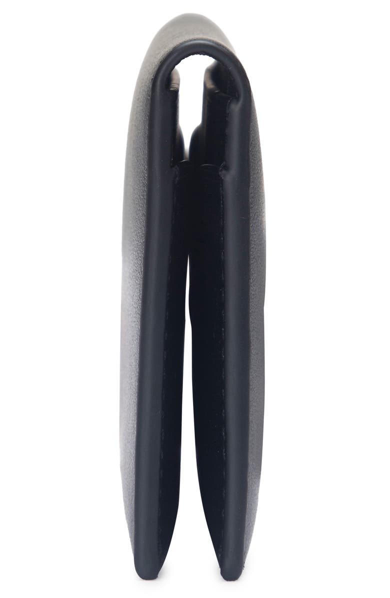 Vince Nappa Leather Bifold Card Case, Alternate, color, Black