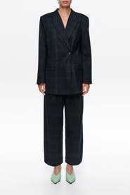 BIMBA Y LOLA Checked Barrel-Leg Trousers