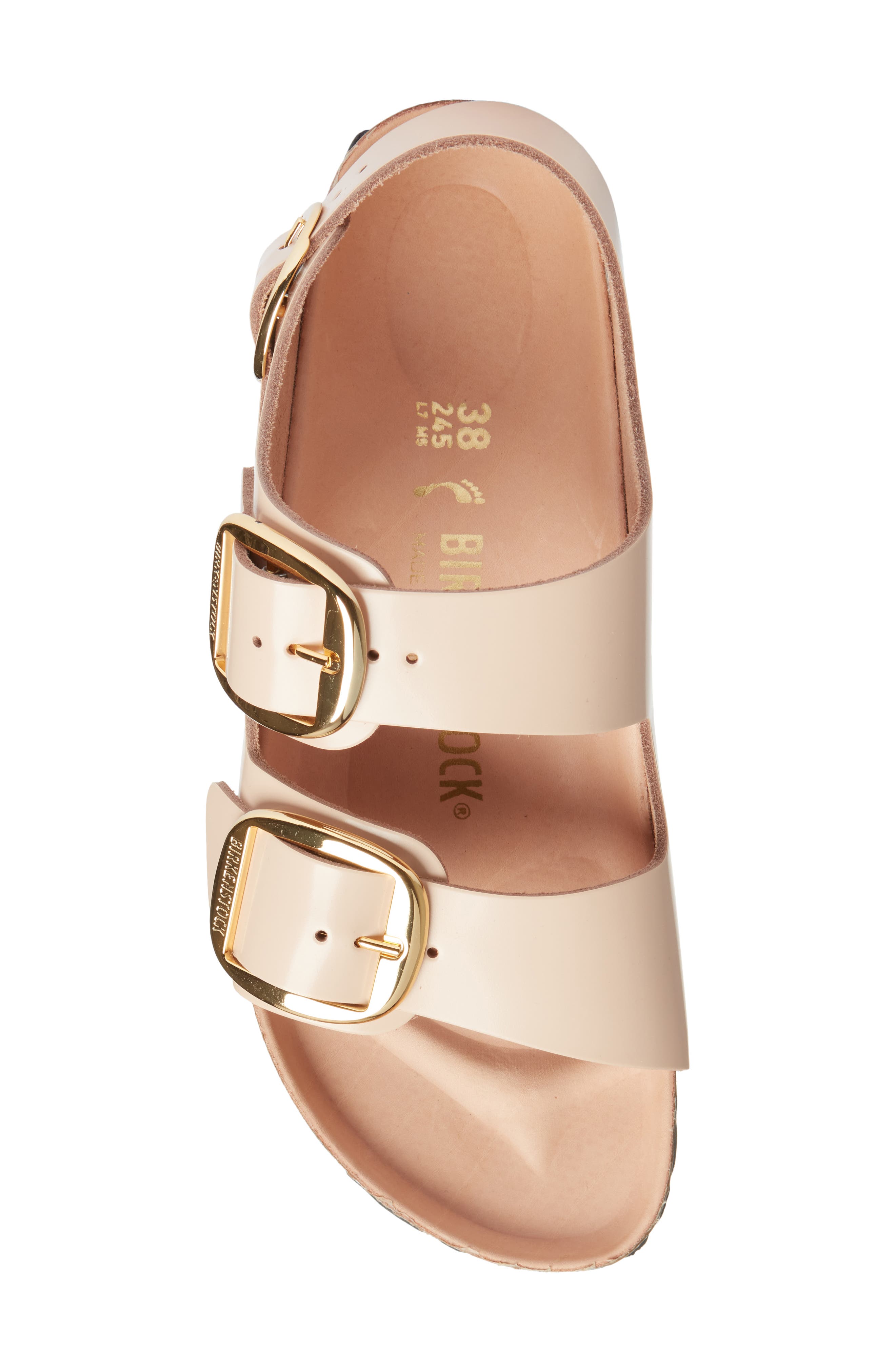Birkenstock Milano Big Buckle Slingback Sandal, Alternate, color, Beige