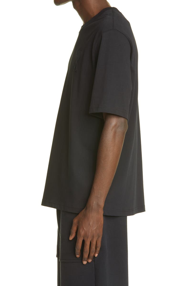 AMI Alexandre Mattiussi Ami de Coeur Embroidered Organic Cotton T-Shirt, Alternate, color, 