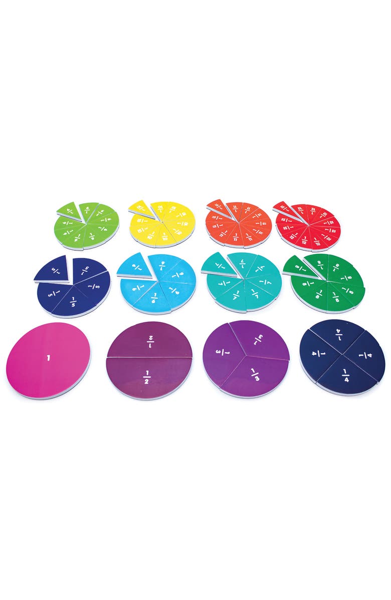 Junior Learning Fraction Segments Magnetic Activities Learning Set, Alternate, color, Multicolored