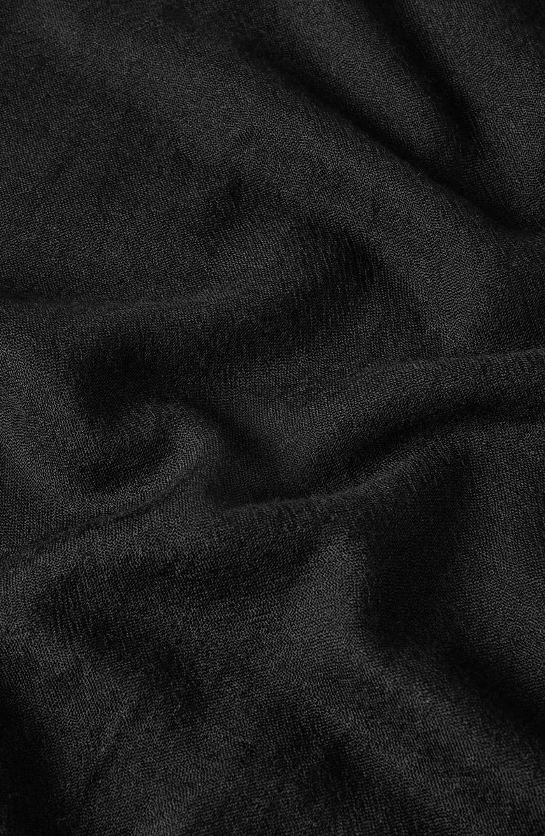 Brunello Cucinelli Cashmere and silk scarf, Alternate, color, Black