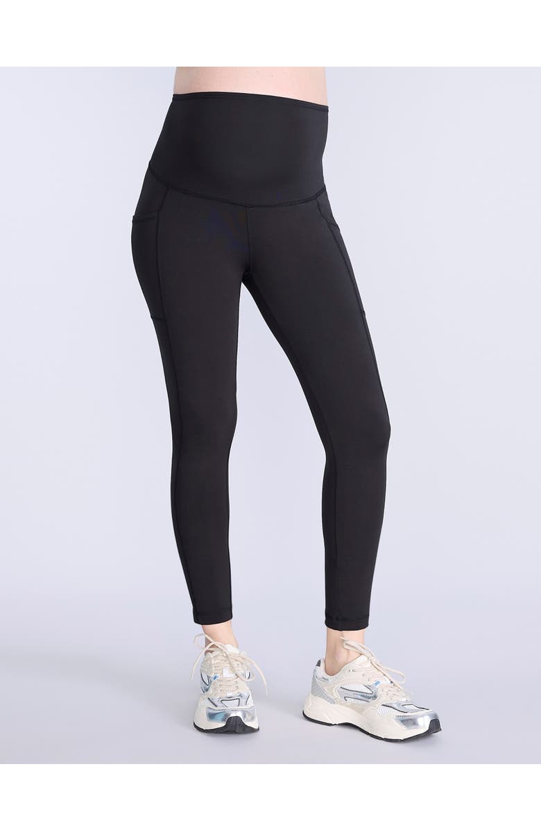 MOTHERHOOD MATERNITY High Waist Over the Belly Active Pocket Ankle Legging, Main, color,