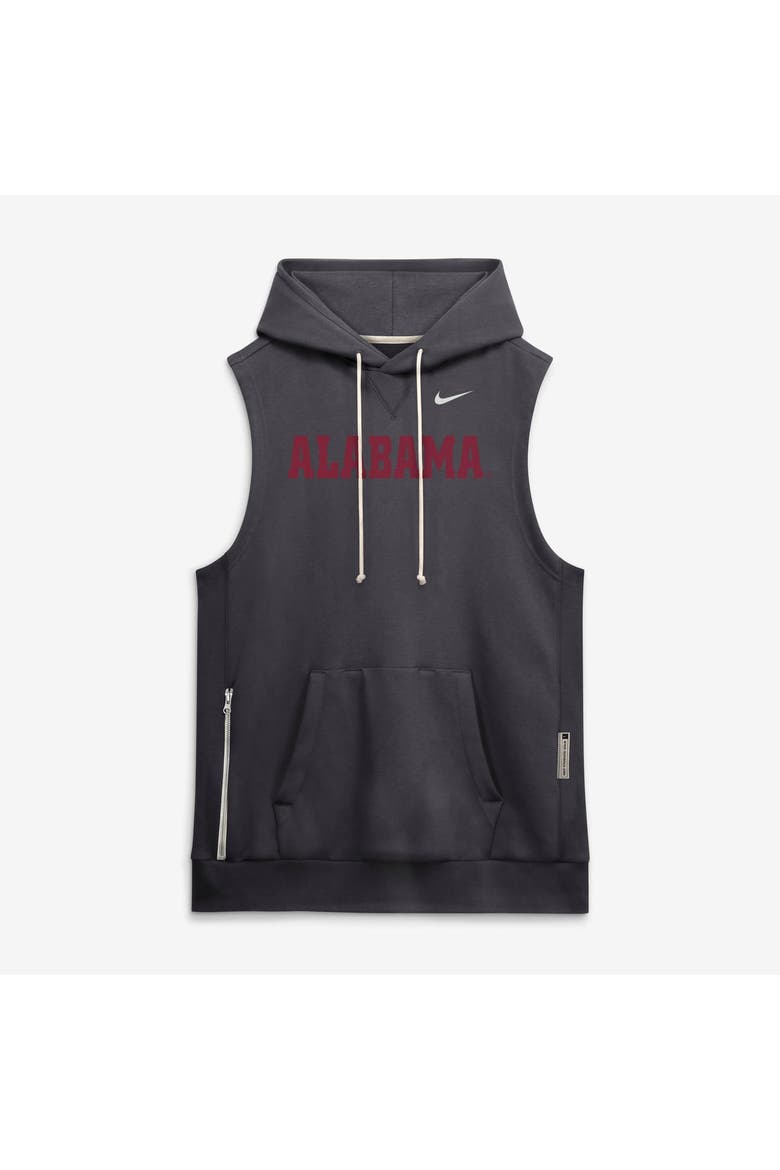 Men's Nike  Anthracite Alabama Crimson Tide 2026 Sideline Sleeveless Dri-FIT Hoodie, Alternate, color, Anthracite