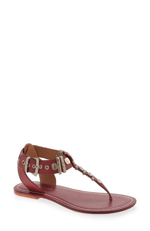 Jeffrey Campbell Leif Sandal In Red Combo
