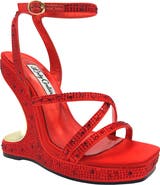 LADY COUTURE Rhinestone Wedge Sandal