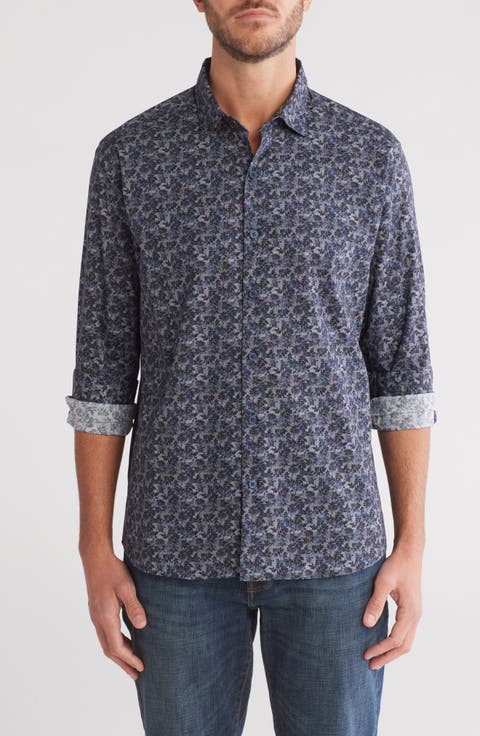 Cosimo Trim Fit Button-Up Shirt