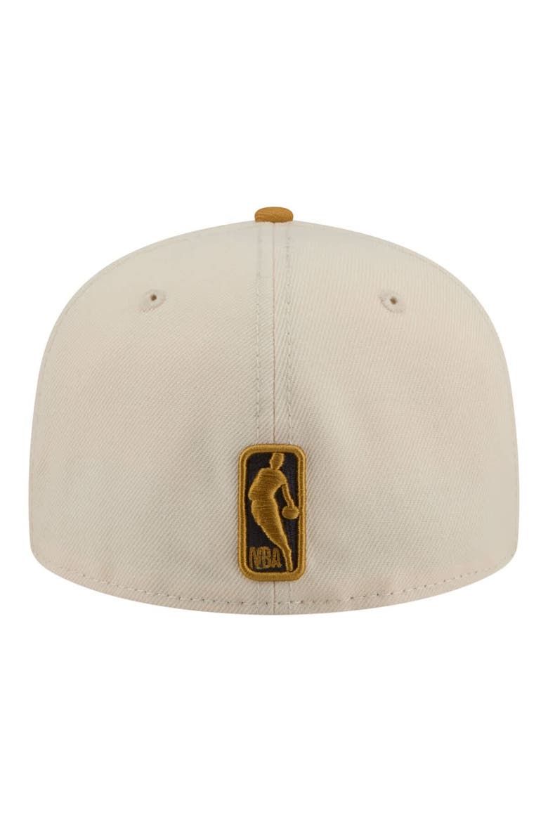 Men's New Era Cream/Tan Chicago Bulls Two-Tone Color Pack 59FIFTY Fitted Hat, Alternate, color, Cream