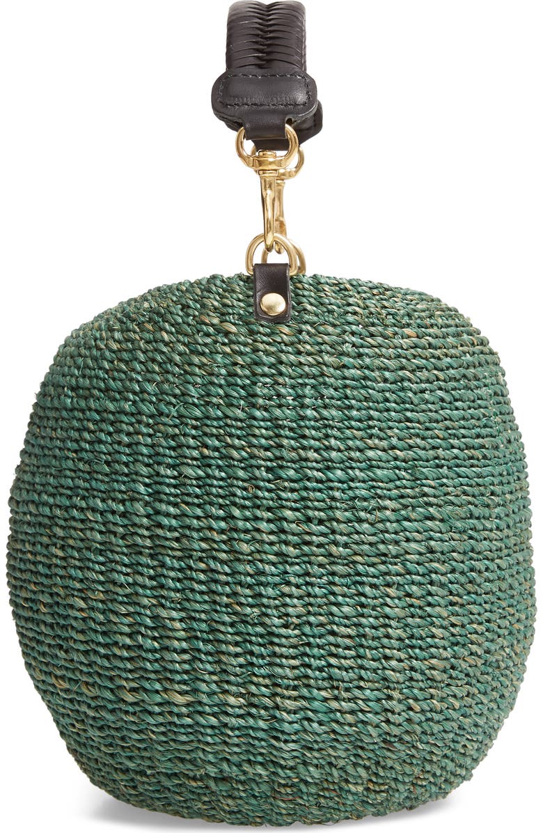 Clare V. Pot de Miel Top Handle Straw Basket Bag, Alternate, color,