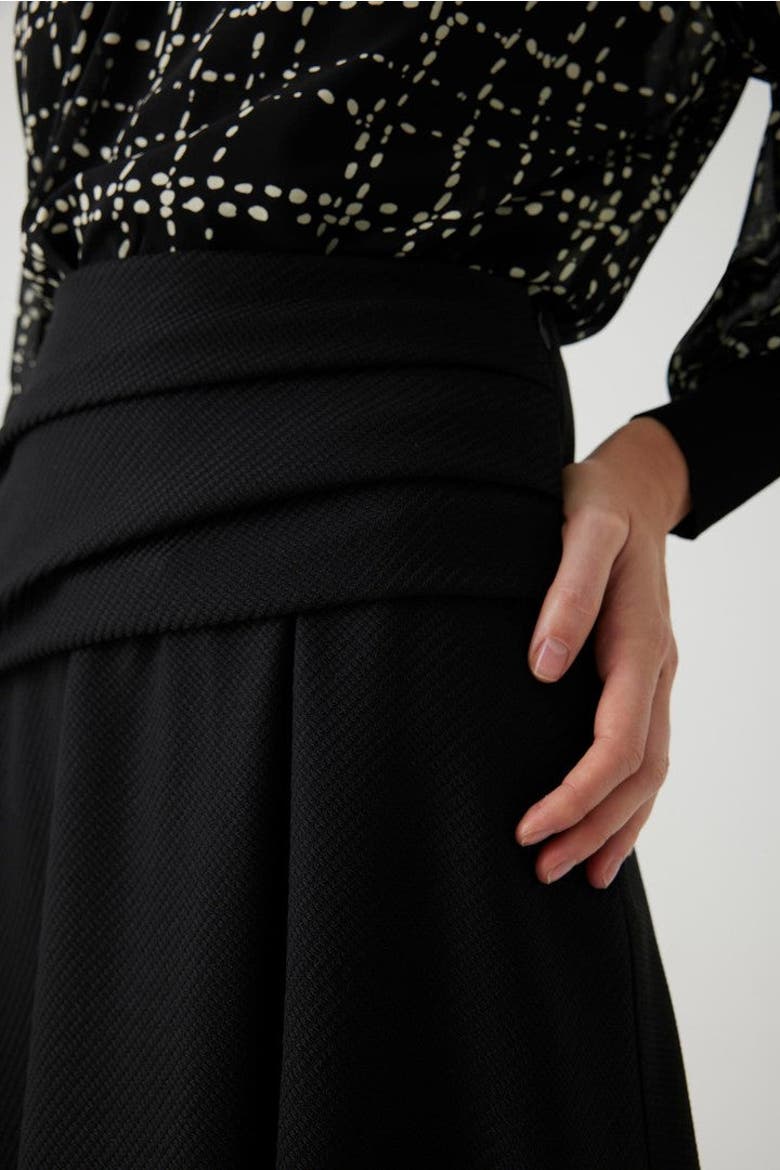 Amadea Pleated Skirt, Alternate, color, BLACK